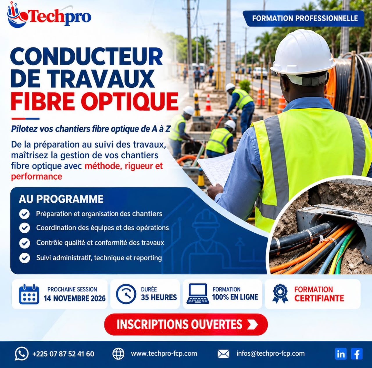 Conducteur de Travaux FTTH